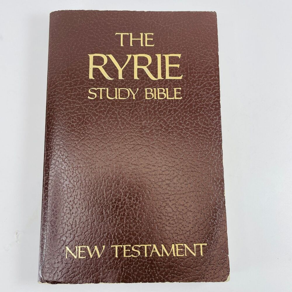Ryrie Study Bible New Testament Charles Ryrie 1977 NASB Moody Press